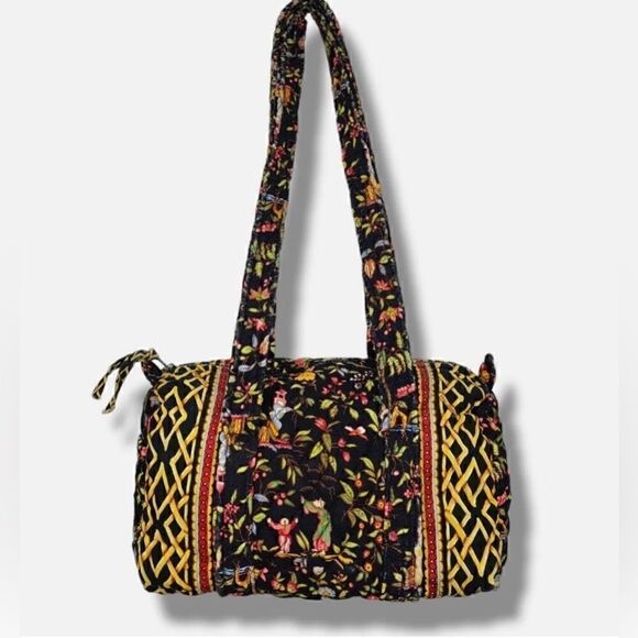 Vera Bradley Handbags - Vera Bradley Ming Black Asian Floral Small Tote Shoulder Bag Purse